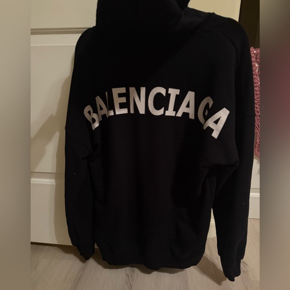 Balenciaga Black Hoodie Large - Picture 4 of 12